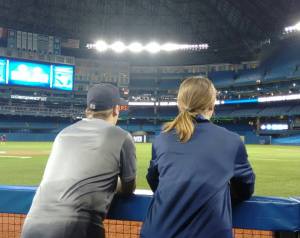 In Rogers Centre dugout